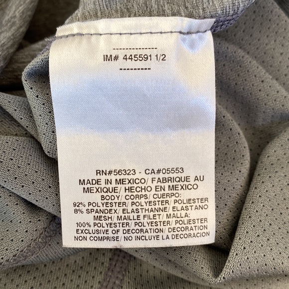 Men’s Nike Pro Combat Fitted Grey Active T-shirt - Picture 6 of 6